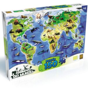 Puzzle 150 peças Animais do Mundo