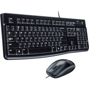 Kit Teclado E Mouse C/fio Mk120 Preto Logitech