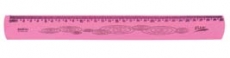 REGUA 30 CM WALEU FLEXIVEL NEON ROSA