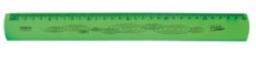 REGUA 30 CM WALEU FLEXIVEL NEON VERDE