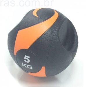 MEDICINE BALL C/ PEGADA – 5KG / 275MM – LIVE UP