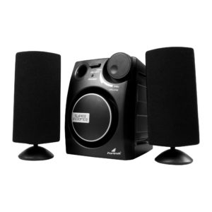 Caixa Multimídia 2.1 Com SubWoofer 9W RMS Bivolt MS-2101 Preta FORTREK