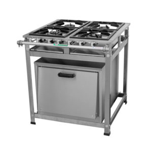 FOGÃO 4 BOCAS C/ FORNO – ECONOMY INOX