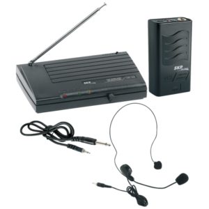 Microfone sem Fio Auricular VHF855 SKP