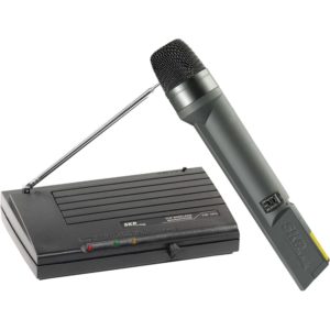 Microfone sem Fio VHF655 Preto SKP