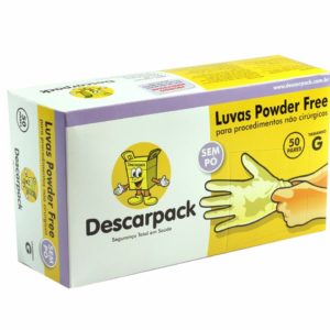 Luva Descartável Descarpack – Powder Free – 100 unidades